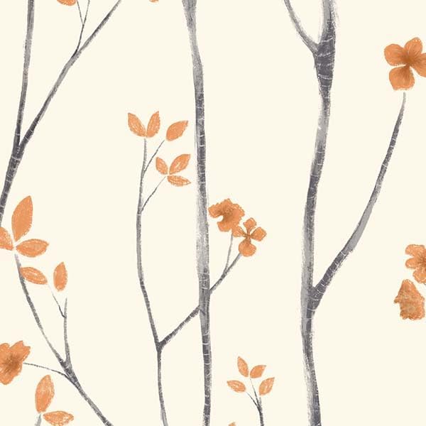 Timeet Floral Wallpaper Peel and Stick Wallpaper Boho 16.14"x393.7" Flower Wallpaper Tree Contact Paper Self Adhesive Removable Wallpaper for Walls Covering Vinyl Roll