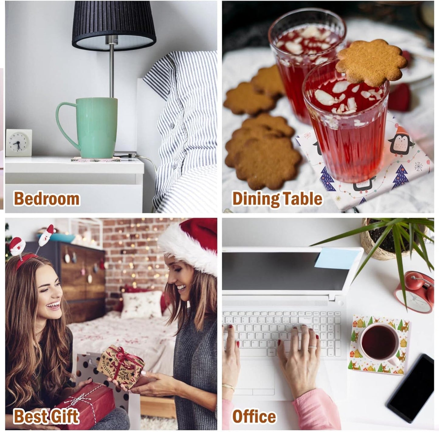 24 Pcs Ceramic Tiles for Crafts Ceramic Coasters for Crafts Blank White Unglazed Ceramic Tile for Painting, Alcohol Ink, Acrylic Pouring - DIY Coaster - Cork Backing Pads Included (4x4 inch)