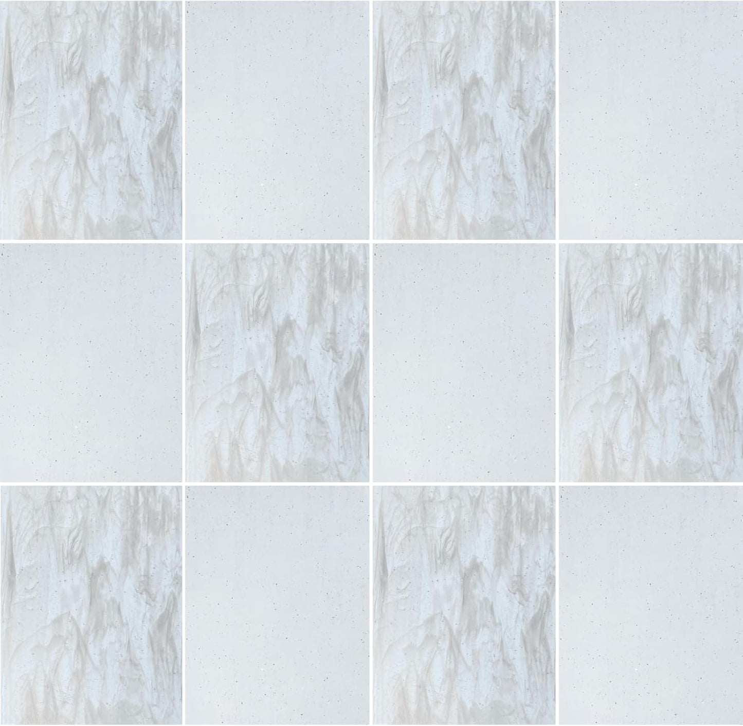 ILLUCKAI 12 Sheets Clear Transparent Fusible Stained Glass Sheets 96 COE, 4 x 6 inch Fused Glass Supplies for Glass Fusing Crafts Stained Glass Projects and Mosaic Artwork