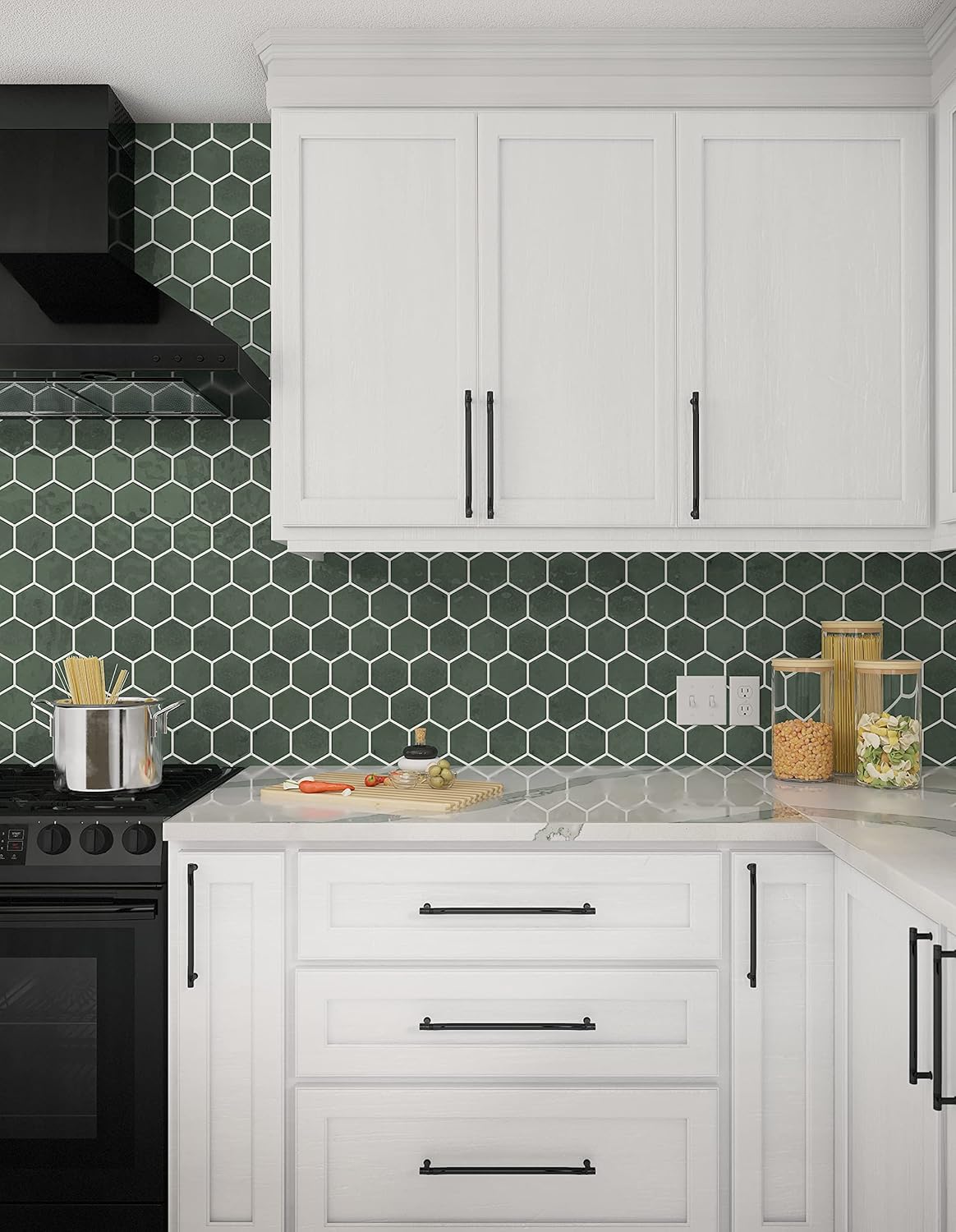 Daltile Mesmerist 4" Hexagon Ceramic Wall Tile in Allure (30 PC Per Carton) (3 SQFT Per Carton )