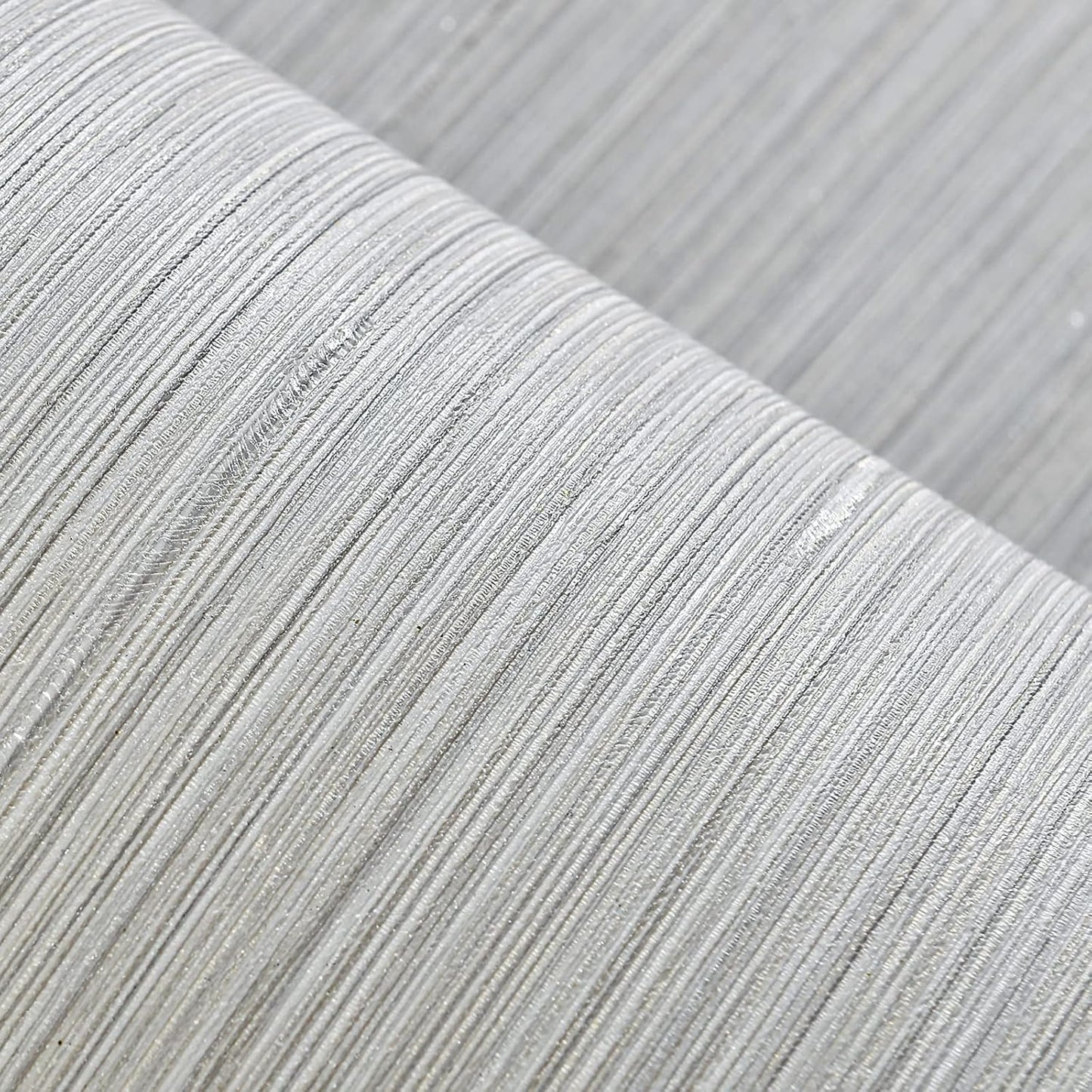 Haimin Grasscloth Wallpaper Textured 24in X 393in Fabric Contact Paper Grey Blue Wall Paper Textured Linen Peel and Stick Self-Adhesive Thick Vinyl Embossed Film Wallpaper (Gray Blue)