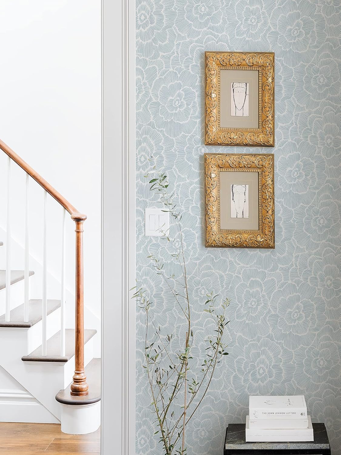 NuWallpaper NUS4048 Saraya Peel & Stick Wallpaper, Blue
