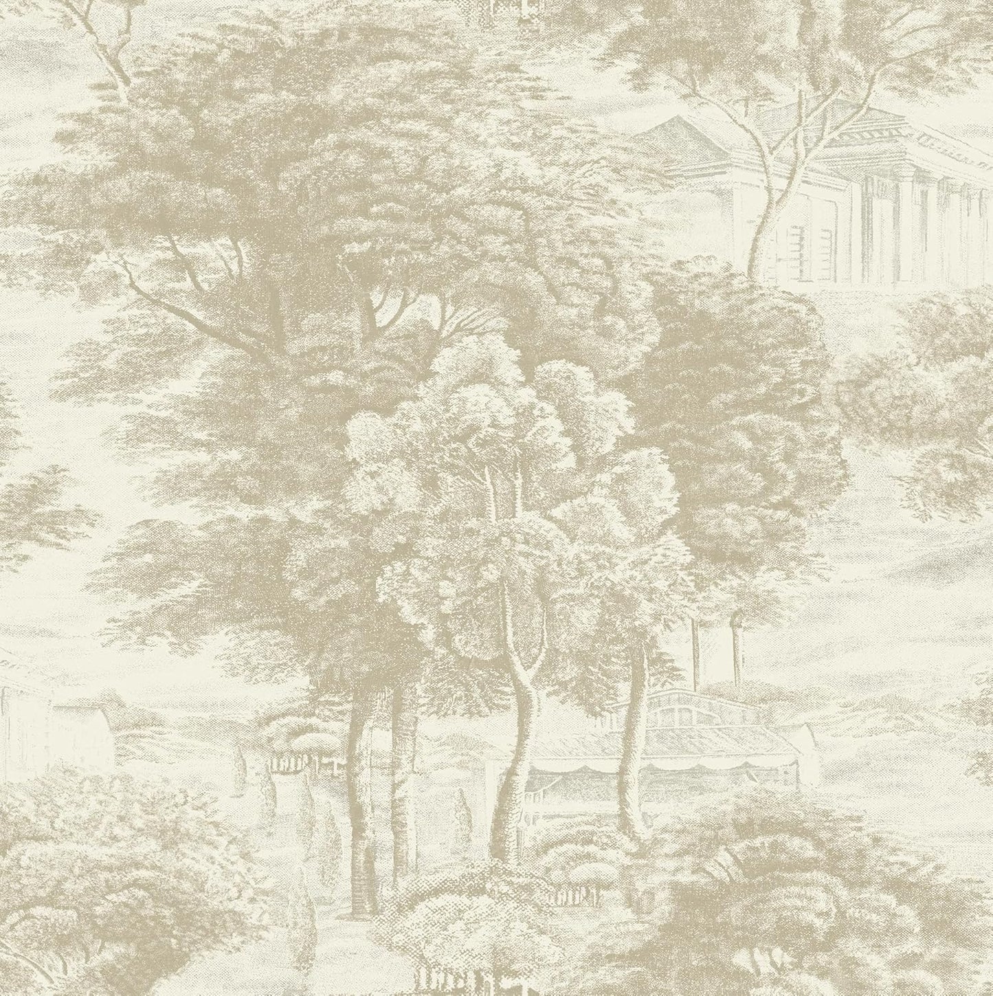 Surface Style - Peel and Stick Wallpaper, Scenic Wallpaper for Bedroom, Powder Room, Kitchen, Self Adhesive, Vinyl, 30.75 Sq Ft Coverage (Serene Scenes Collection, Willow)