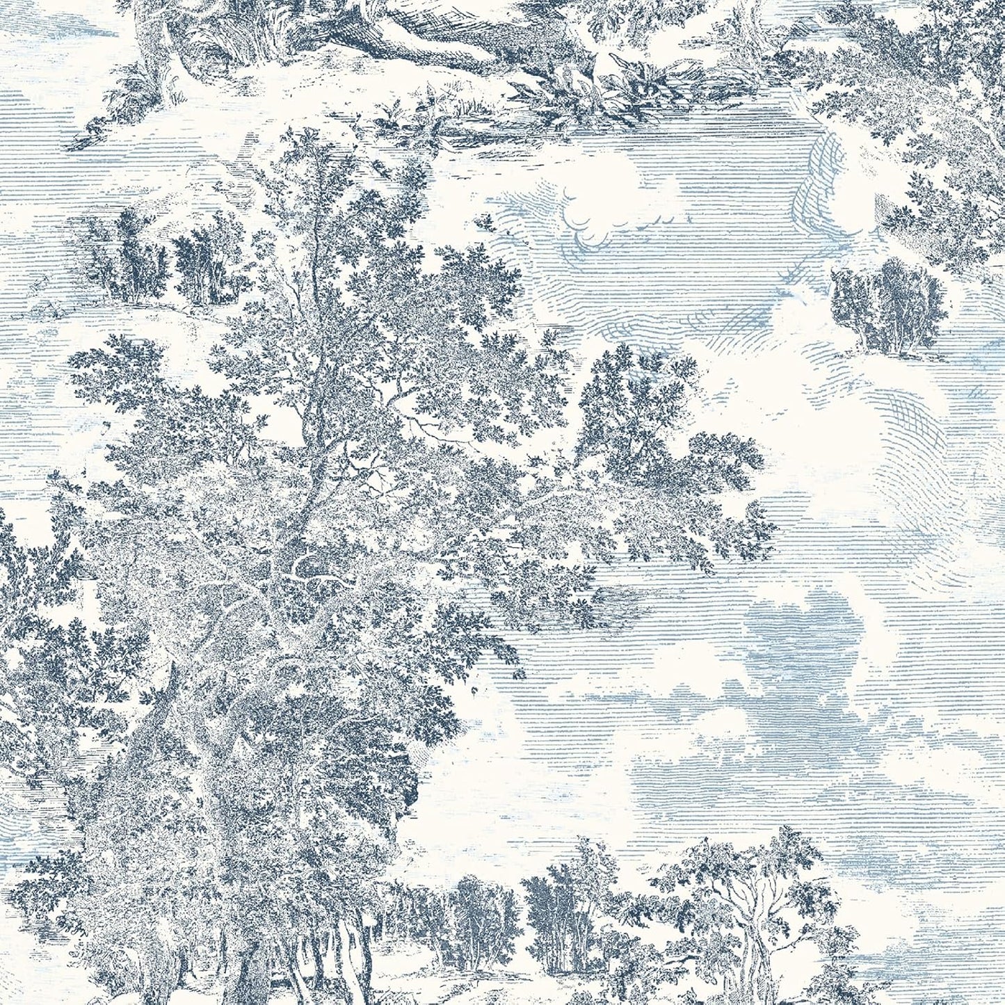 Surface Style - Peel and Stick Wallpaper, Scenic Wallpaper for Bedroom, Powder Room, Kitchen, Self Adhesive, Vinyl, 30.75 Sq Ft Coverage (Serene Scenes Collection, Willow)
