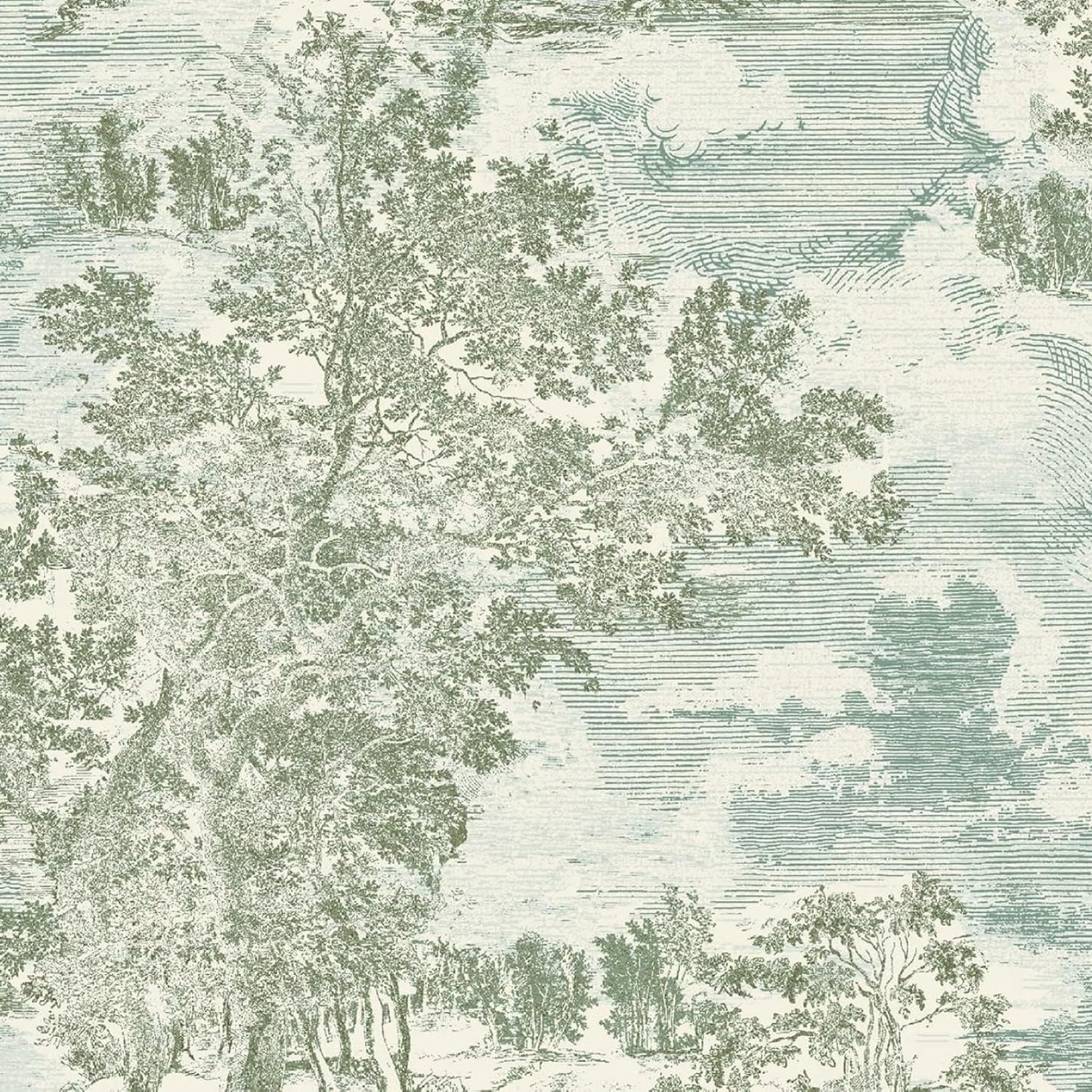Surface Style - Peel and Stick Wallpaper, Scenic Wallpaper for Bedroom, Powder Room, Kitchen, Self Adhesive, Vinyl, 30.75 Sq Ft Coverage (Serene Scenes Collection, Willow)