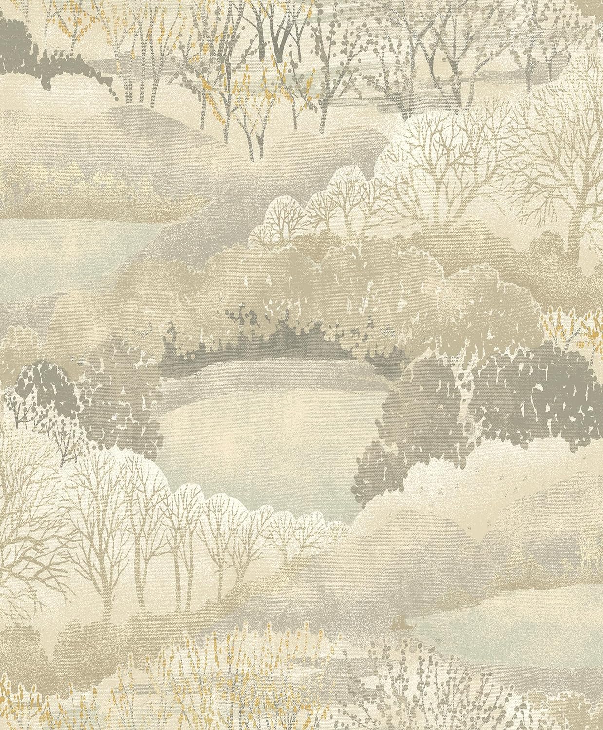 Surface Style - Peel and Stick Wallpaper, Scenic Wallpaper for Bedroom, Powder Room, Kitchen, Self Adhesive, Vinyl, 30.75 Sq Ft Coverage (Serene Scenes Collection, Willow)